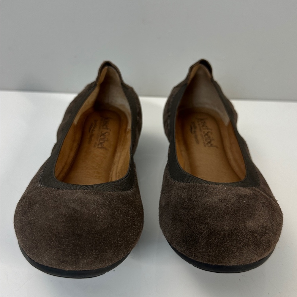 Josef Seibel Pippa 33 Vulcano Brown Suede Flats Size 37(6-6.5) - Picture 5 of 15